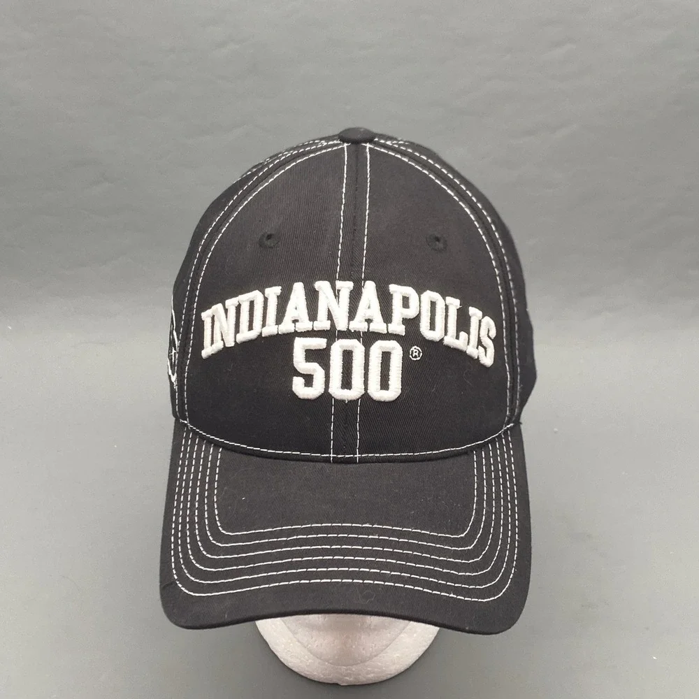 2012 Indianapolis 500 Indy 500 Hat‎ Black White Contrast Stitch Racing Cap